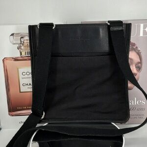 Salvatore Ferragamo Black Nylon Messenger Bag